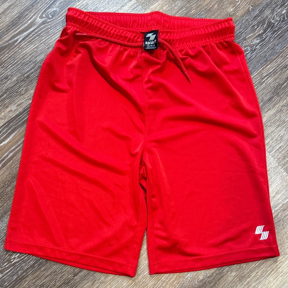 Sporto Vibrant Red Athletic Men's Shorts